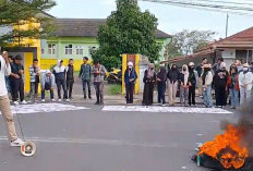 HMI Cabang Bengkulu Gelar Unjuk Rasa di Depan Gedung DPRD Provinsi Bengkulu Tuntut 7 Poin Ini