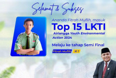 Karya Milik Pelajar MAN IC Benteng Masuk Top 15 LKTI Airlangga Youth Environmental Action 2024 