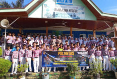 Polantas Menyapa Sambangi SMAN 1 Bengkulu Tengah, Kasat: Ajak Pelajar Taat Berlalu Lintas