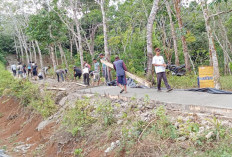 Akses ke Lahan Pertanian Diperkuat, Pemdes Penum Bangun Jalan Rabat Beton Sepanjang 100 Meter