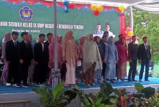 Diisi dengan Tarian, Pelepasan Pelajar Kelas IX SMPN 5 Bengkulu Tengah Meriah