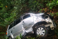   Mobil Dinas Asal Provinsi Sumsel Masuk Jurang di Liku Sembilan Bengkulu Tengah, 2 Orang Luka-luka