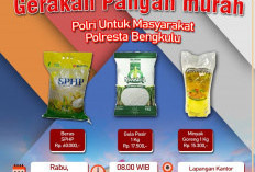 Beras, Gula, Minyak Murah! Polresta Bengkulu Buka Lapak di Gading Cempaka