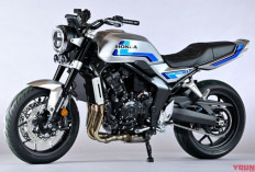 Honda CB1000F Concept Unjuk Gigi, Calon Rival Kawasaki Z900RS