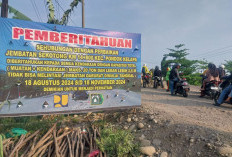 3 Titik Papan Pengumuman Dipasang, Kendaraan Muatan Lebih 20 Ton Dilarang Melintas Terhitung 18 Agustus