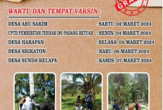 Distan Bengkulu Tengah Gelar Vaksinasi PMK, Catat Tanggalnya 