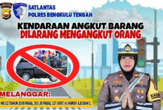 Satlantas Polres Bengkulu Tengah Ingatkan Pengendara Mobil Angkutan Barang Tidak Angkut Penumpang