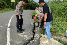 Bronjong Retak, Akses Jalan Desa Kelindang Atas Berpotensi Amblas