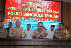 Rilis Kinerja Polres Bengkulu Tengah 2025: 188 Kasus Kejahatan Diungkap, 17 Korban Meninggal Akibat Lakalantas