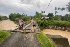Hujan Deras Mengguyur, Debit Air Sungai Meningkat, Kapolsek Imbau Waspada