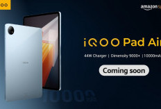 Baru Rilis iQOO Pad Air, Tablet Gaming Paling Kencang, Harga Terjangkau