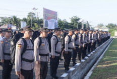 128 Personel Polres Bengkulu Tengah Diterjunkan Guna Amankan TPS 