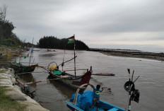 Gelombang Tinggi Lumpuhkan Aktivitas Nelayan Bengkulu Tengah