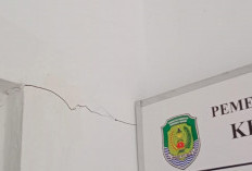 Kantor Camat Semidang Lagan Terdampak Gempa: Retak di Banyak Titik