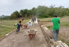 Pembangunan Jalan Rabat Beton JUT Desa Sidorejo Rampung, Begini Penampakkannya