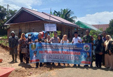 Pemdes Bintang Selatan Bangun Rabat Beton Sepanjang 227 Meter 