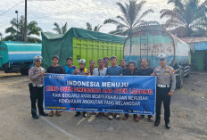 Sosialisasi Tertib Lalu Lintas, Satlantas Ngopi Bareng Sopir Truk di Bengkulu Tengah
