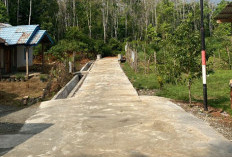 Jalan Rabat Beton Desa Lagan Alami Keretakan, Kades Klaim Sudah Dilakukan Perbaikan