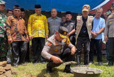 Peletakan Batu Pertama RTLH di Bengkulu Tengah, Begini Pesan Kapolda Bengkulu