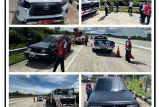 Mobil Dinas Pemprov Bengkulu Kena Serempet di Tol Bengkulu-Taba Penanjung, Begini Penampakannya