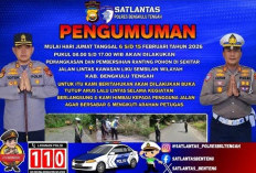 PERHATIAN! Arus Lalin Liku Sembilan Bengkulu Tengah Diberlakukan Sistem Buka Tutup hingga 15 Februari