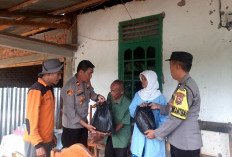 Rumah Warga Desa Taba Teret Diterpa Longsor, Camat, Kapolsek dan BPBD Sigap Berikan Bantuan  