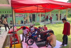 Menarik, Pembagian Rapor Pelajar di SMKN 4 Dibarengi Servis Motor Gratis