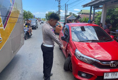 Suasana Arus Balik Mudik Lebaran, Toyota Etios Tabrak Honda Brio di Bengkulu Tengah Hingga Alami Ringsek