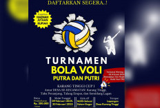 Turnamen Voli Perdana Digelar di Karang Tinggi, Rebutkan Hadiah Fantastis!