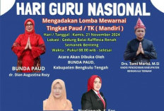 Meriahkan HGN, Pemkab Bengkulu Tengah Gelar Lomba Mewarnai Hadiah Piala Bergilir dan Uang Tunai Rp10 Juta